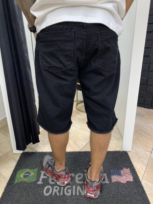 Bermuda Jeans Rasgada